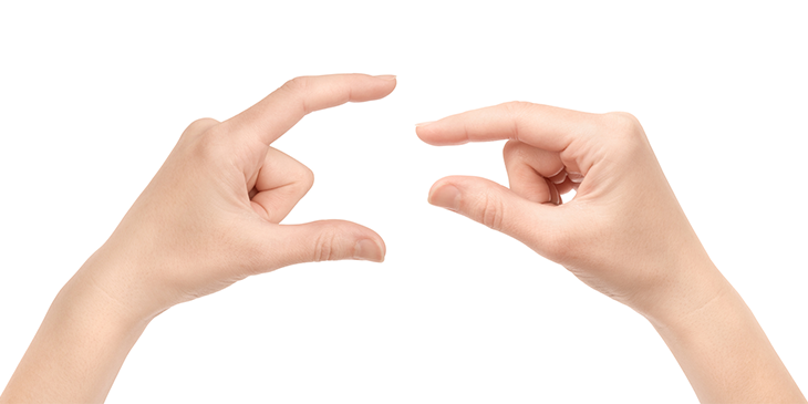 Finger measure sales